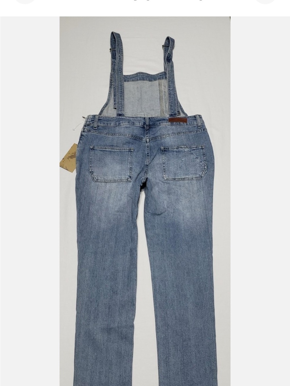 ABS Allen Schwartz Medium Blue Denim Overalls Jeans